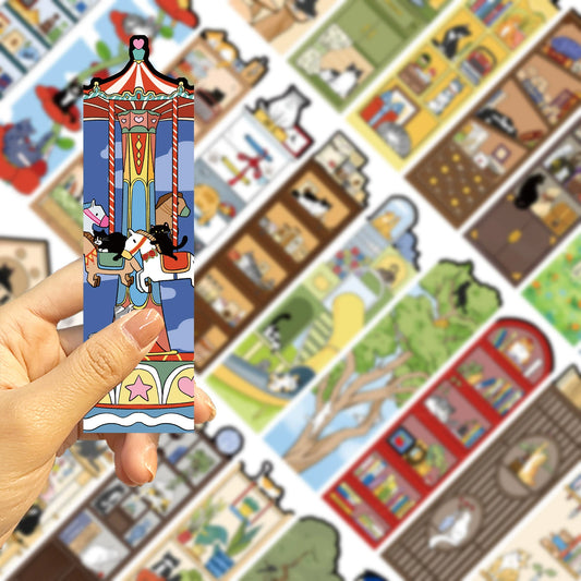 Cat-Themed Lifestyle Bookmarks