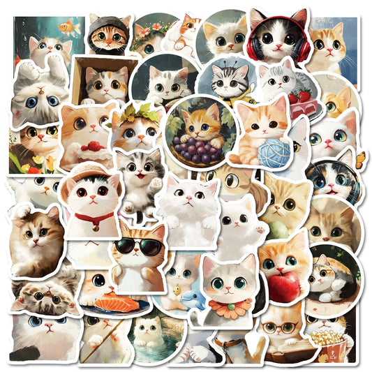 Cartoon cat stickers