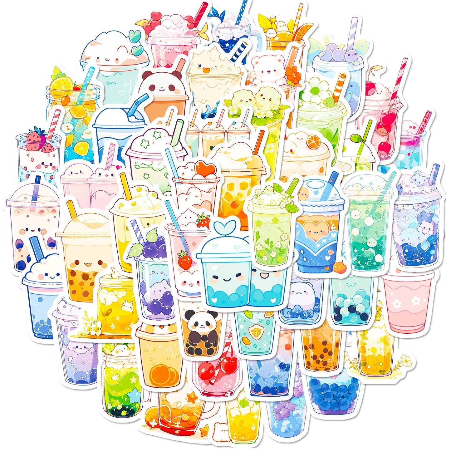Bubble tea stickers