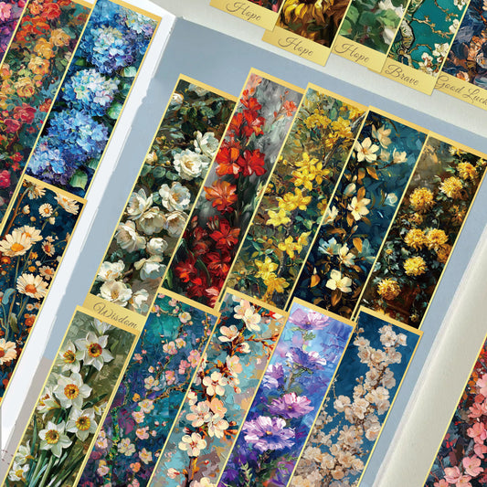 Flowers series bookmarks