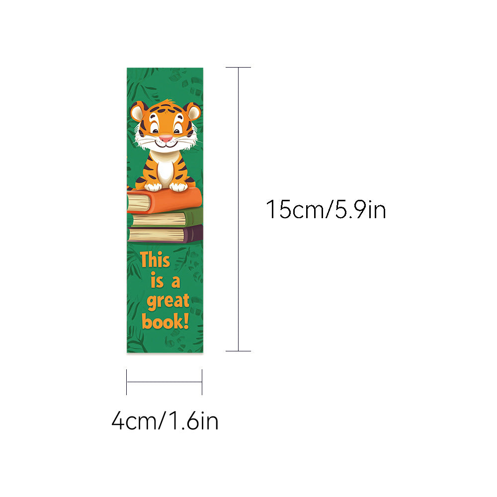 Animals with inspirational quote bookmarks