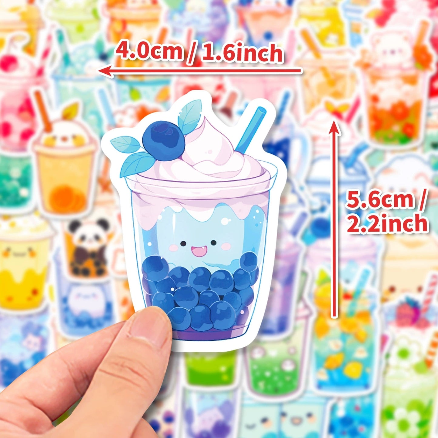 Bubble tea stickers